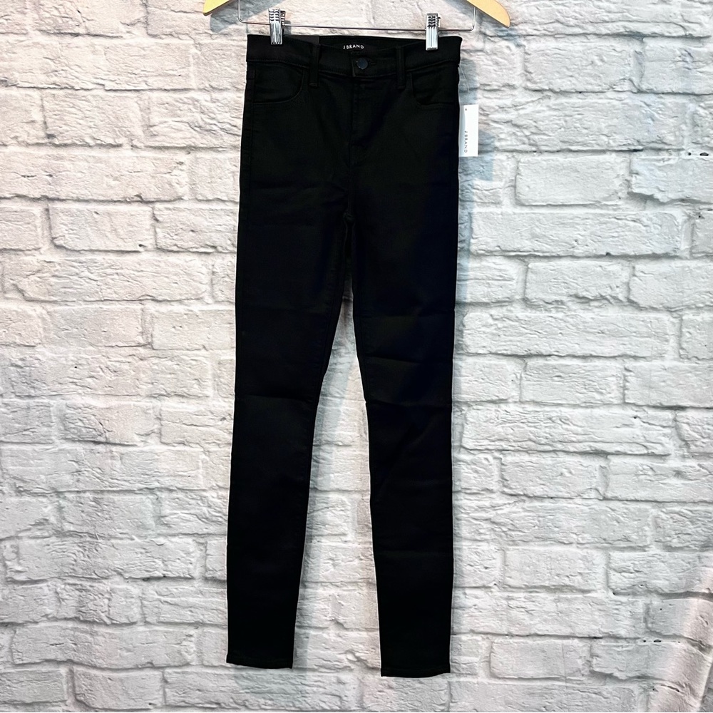 NWT J Brand 24” Maria High Rise Skinny Jeans in Seriously Black - Picture 3 of 12